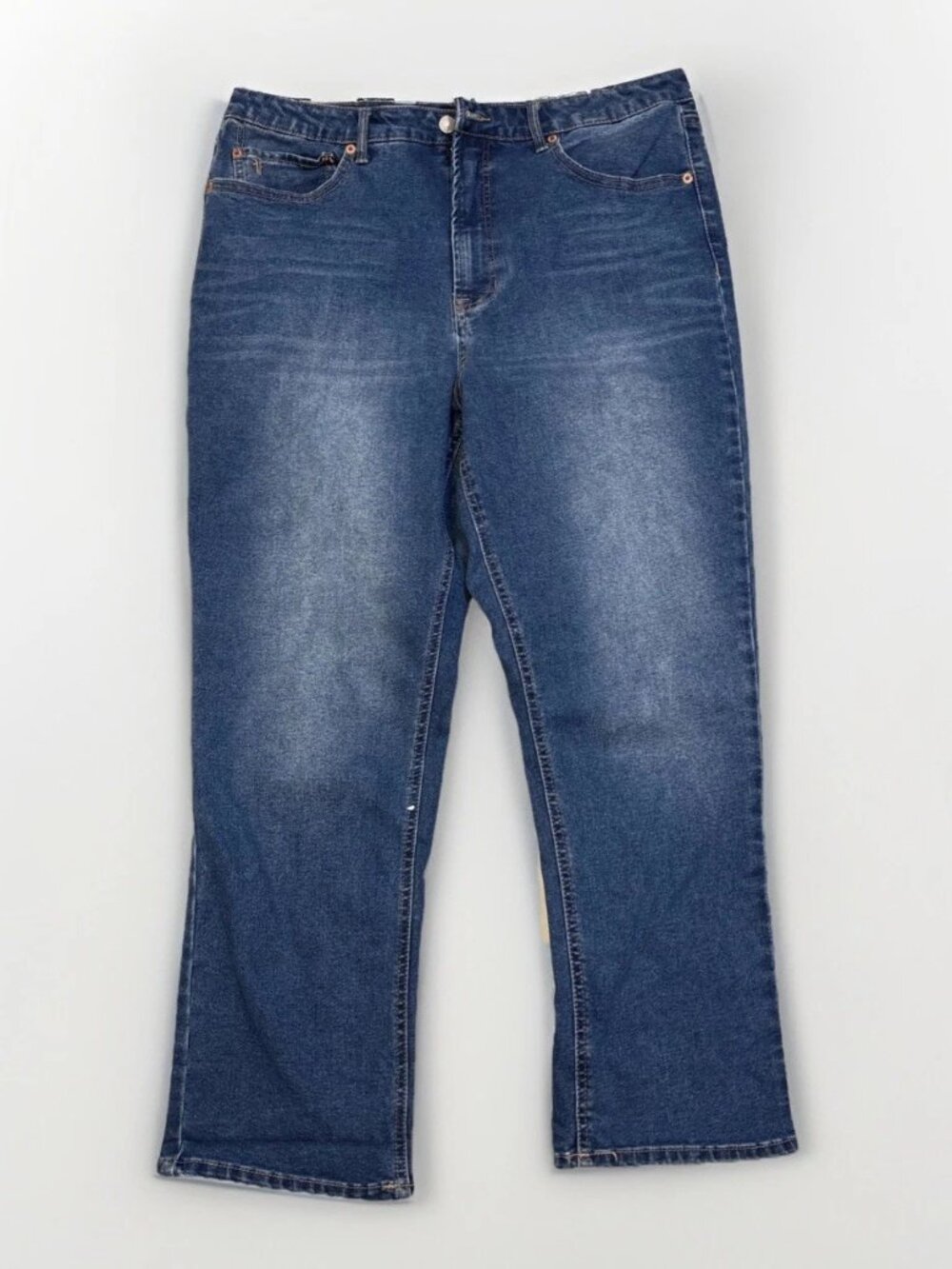 Frye Barrel Jeans Women’s Sz 14 Blue Button Fly Wash High Rise 32” Waist